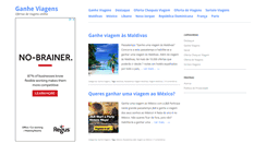 Desktop Screenshot of ganheviagens.com