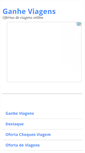 Mobile Screenshot of ganheviagens.com