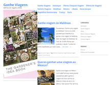 Tablet Screenshot of ganheviagens.com